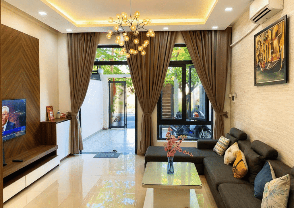 CHO THUÊ NHÀ 4 TẦNG CÓ SÂN OTO RỘNG RÃI ĐƯỜNG DƯƠNG TỬ GIANG, KHU NAM VIỆT Á