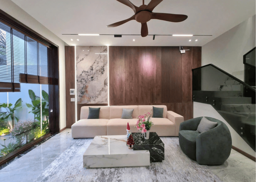 CHO THUÊ NHÀ 3 TẦNG HIỆN ĐẠI ĐƯỜNG HUỲNH NGỌC ĐỦ, HÒA XUÂN