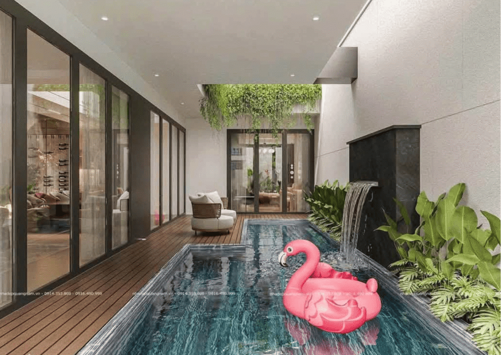CHO THUÊ BIỆT THỰ HỒ BƠI SANG TRỌNG 4 PHÒNG NGỦ KHU NAM VIỆT Á