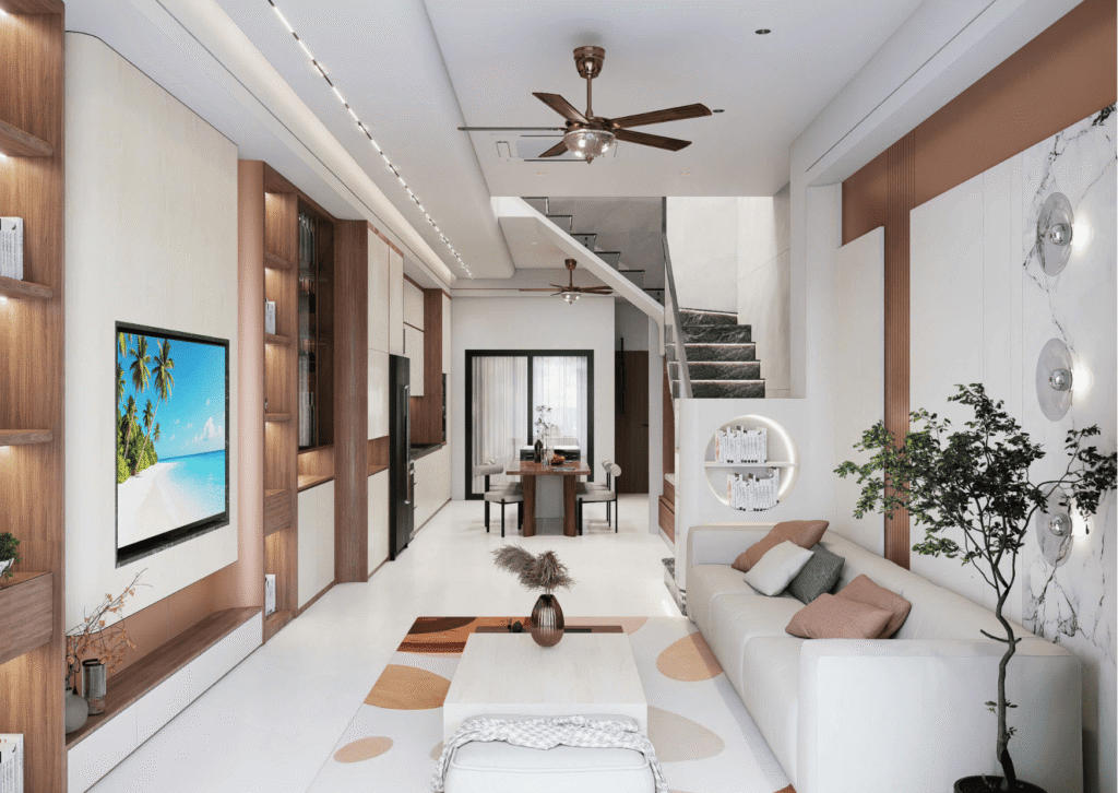 NHÀ 2 TẦNG MỚI XÂY, 3 PHÒNG NGỦ HIỆN ĐẠI ĐƯỜNG PHẠM VĂN BẠCH, HÒA CƯỜNG