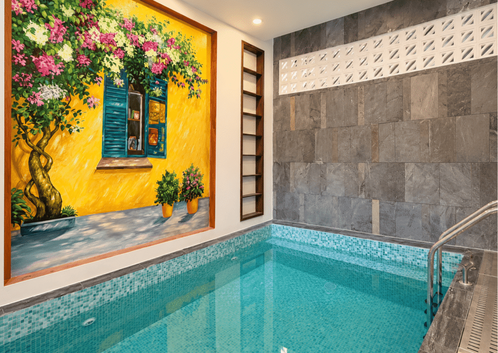 NHÀ 4 PHÒNG NGỦ HIỆN ĐẠI MỚI XÂY CÓ HỒ BƠI RIÊNG ĐƯỜNG TRẦN NGUYÊN ĐÁN, HÒA KHÁNH