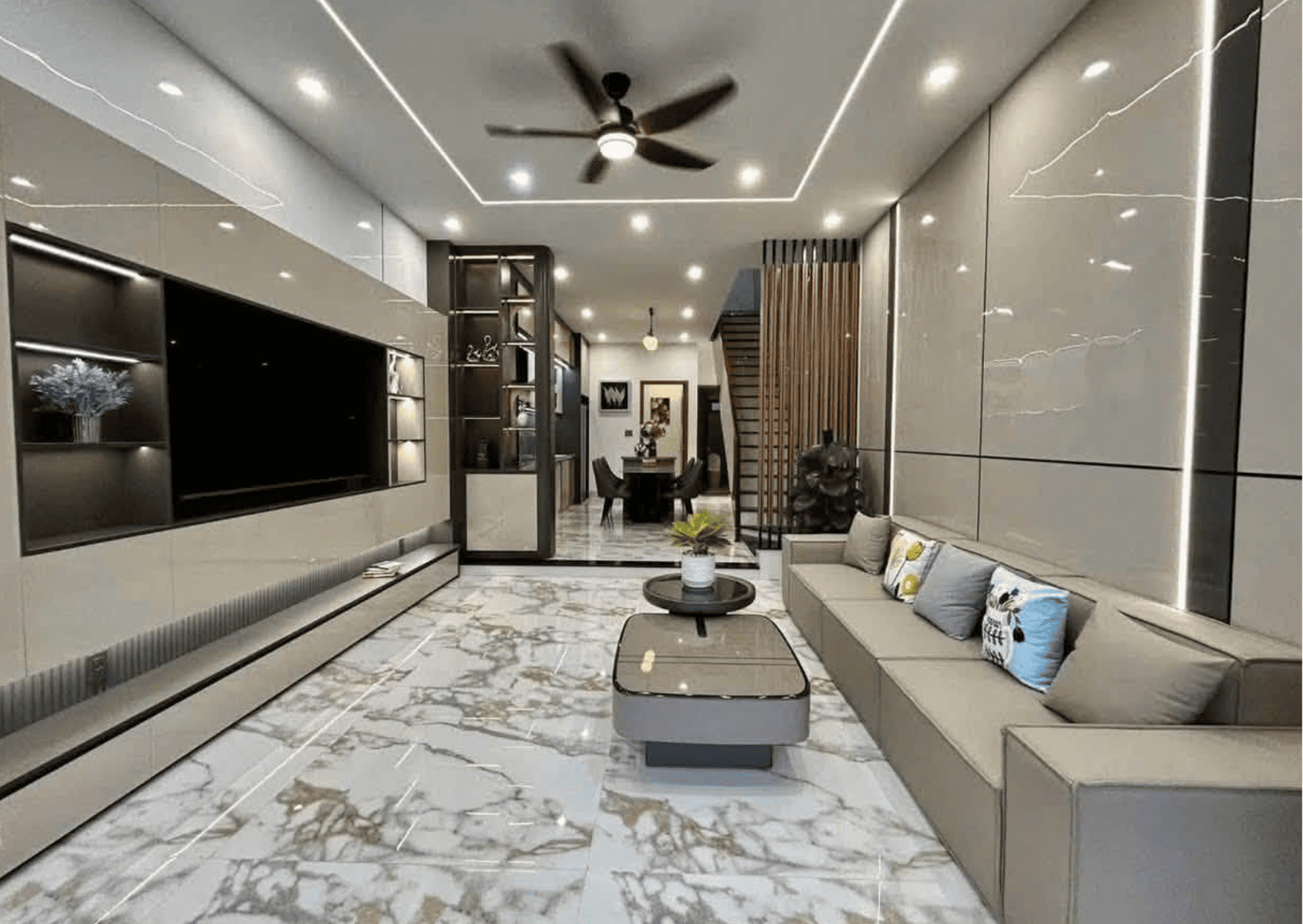 NHÀ 3 TẦNG HIỆN ĐẠI, SANG TRỌNG ĐƯỜNG TRẦN TRIỆU LUẬT GẦN SIÊU THỊ MEGA HÒA KHÁNH